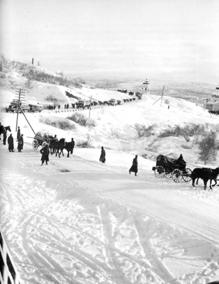 German troops advancing through snow